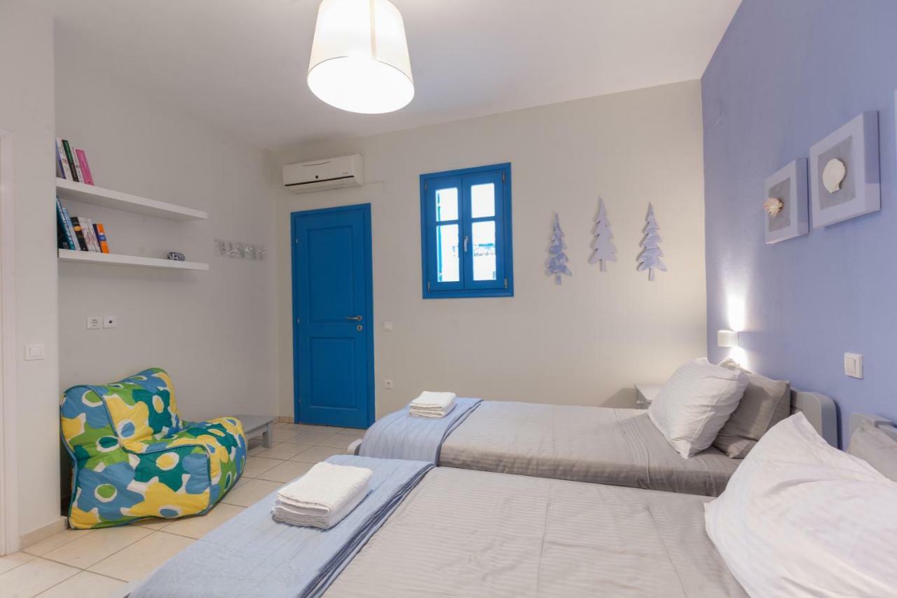 Villa Just Blue With Amazing Sea Views In Piso Livadi Exterior foto
