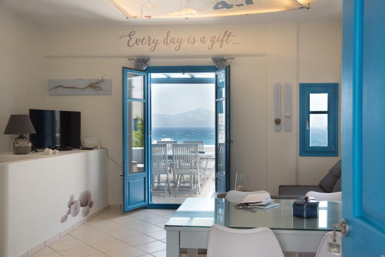 Villa Just Blue With Amazing Sea Views In Piso Livadi Exterior foto