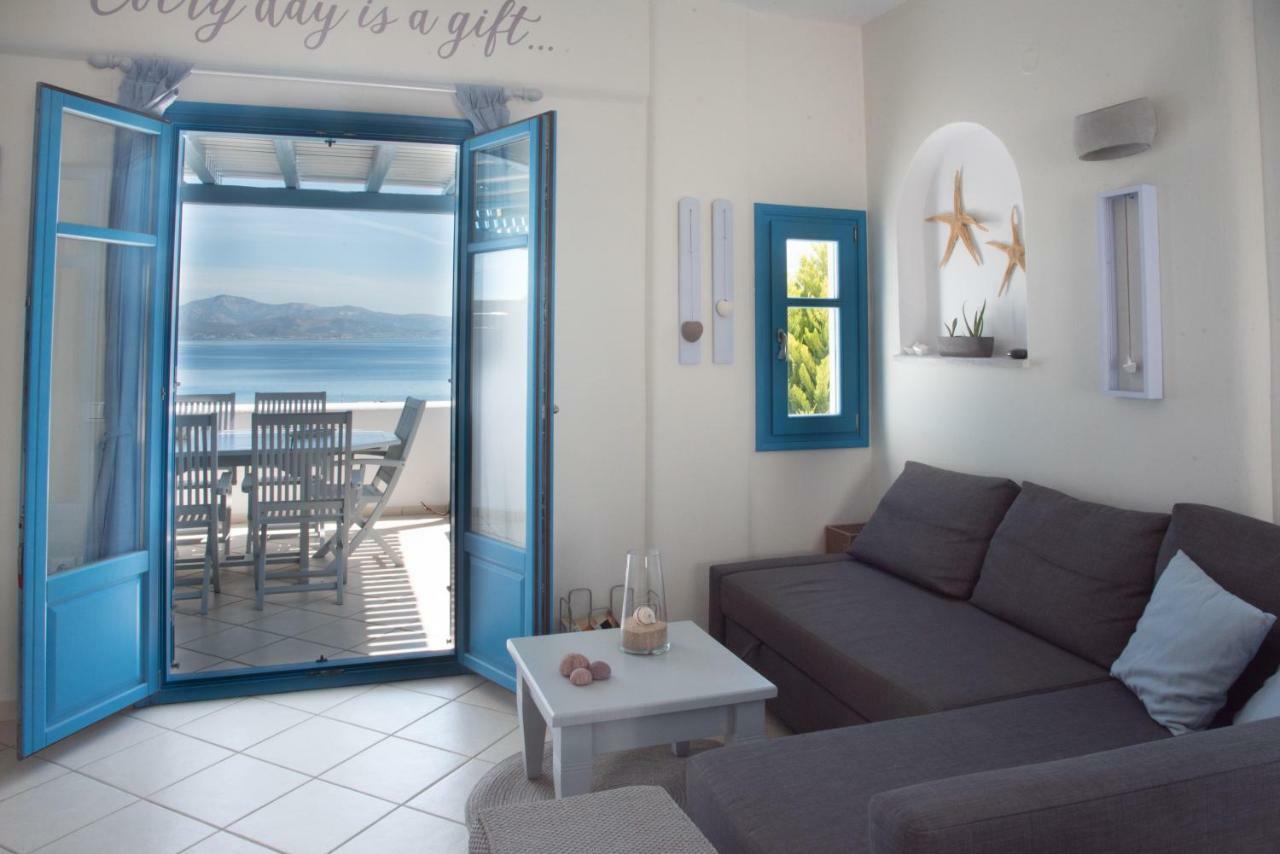 Villa Just Blue With Amazing Sea Views In Piso Livadi Exterior foto